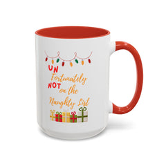 Accent Coffee Mug (11, 15oz) Naughty List