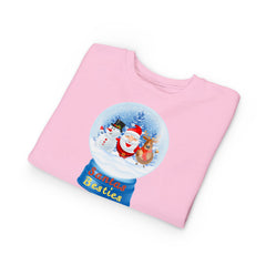 "Santa’s Besties" Snow Globe Holiday Toddler Sweatshirt