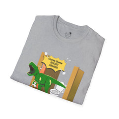 Funny Dinosaur Bathroom Humor T-Shirt