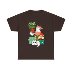 Christmas Cats T-Shirt — Cute Holiday Kitty Gift Tee (Chillin’ with My Felines)