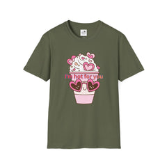 I'm Hot For You Coffee Cup Tee — Cute Valentine's Day Graphic T-Shirt