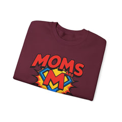 Moms Are Superheroes Crewneck Sweatshirt