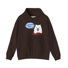 "Hanging with Mom" Cute Dog Graphic Pullover Hoodie