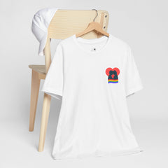 Pride Heart Pocket Tee — Rainbow LGBTQ+ Short Sleeve T-Shirt