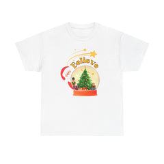 I Believe Christmas Unisex Heavy Cotton Tee