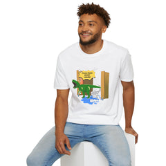 Funny Dinosaur Bathroom Humor T-Shirt