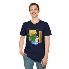 Funny Dinosaur Bathroom Humor T-Shirt