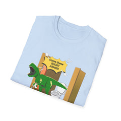 Funny Dinosaur Bathroom Humor T-Shirt