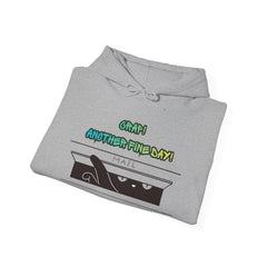 "Another Fine Day?" Cat Peeking Graphic Pullover Hoodie