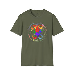 Autism Awareness, Pride Infinity Hands T-Shirt — Rainbow Neurodiversity Support Tee