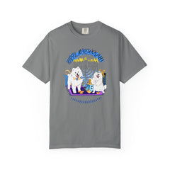 Hanukkah Dog T-Shirt — Cute Menorah & Dreidel Holiday Tee