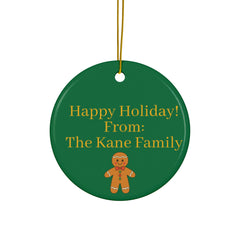 Teacher Power Ceramic Ornament — Double-Sided Teacher Appreciation Holiday Gift