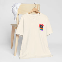 Pride Heart Pocket Tee — Rainbow LGBTQ+ Short Sleeve T-Shirt