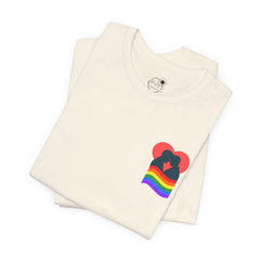 Pride Heart Tee 1— Rainbow Heart Graphic T-Shirt