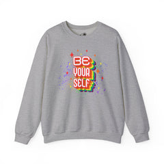 Be Yourself Rainbow Crewneck Sweatshirt
