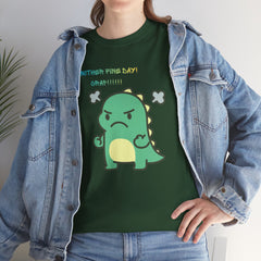 Angry Dino — "Another Fine Day! Crap!" Graphic Tee