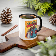 Nurses Are Superheroes Coffee Mug — Colorful 11oz/15oz Gift for Nurses