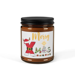 Xmas Scented Soy Candle (Multi-Size, Amber Jar)