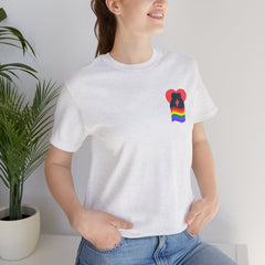 Pride Heart Pocket Tee — Rainbow LGBTQ+ Short Sleeve T-Shirt