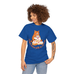 "I Want Some Jelly In My Belly"T-Shirt — Cute Cat Donut Design
