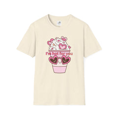 I'm Hot For You Coffee Cup Tee — Cute Valentine's Day Graphic T-Shirt