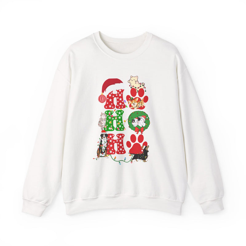 Christmas Ho Ho Ho Pet Lovers Crewneck Sweatshirt