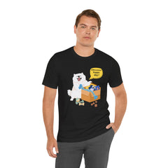 "Ohwoooo happy day!"  Happy Dog with treat delivery T‑Shirt — Pet Gift