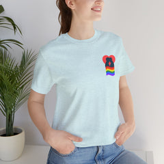 Pride Heart Pocket Tee — Rainbow LGBTQ+ Short Sleeve T-Shirt