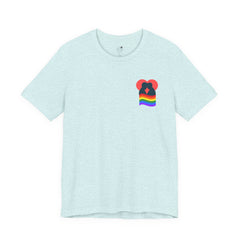 Pride Heart Pocket Tee — Rainbow LGBTQ+ Short Sleeve T-Shirt
