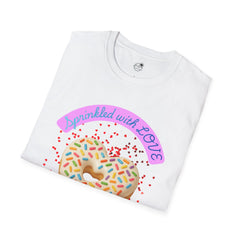 Sprinkled With Love Heart Donut Graphic Tee