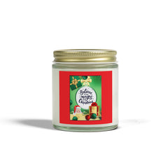 Holiday Scented Candles, Coconut Apricot Wax (4oz, 9oz)