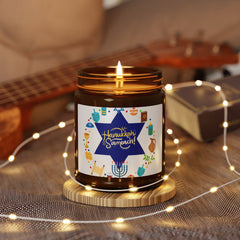 Hanukkah Star Soy Candle — Amber Jar Scented Candle (Multi Size)
