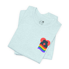 Pride Heart Tee 1— Rainbow Heart Graphic T-Shirt