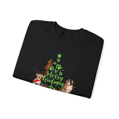 Merry Woofmas Christmas Tree Crewneck Sweatshirt