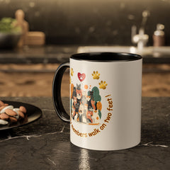 Cat Lover Mug – "Not all family members walk on two feet" Colorful 11oz/15oz Ceramic Mug