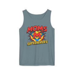 Mom’s Superheroes Tank Top Comic Book Style Shirt