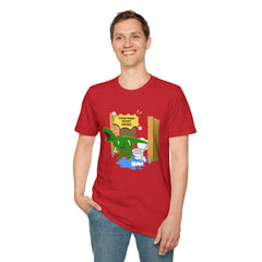 Funny Dinosaur Bathroom Humor T-Shirt
