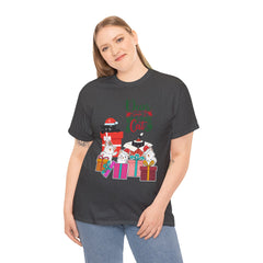 Christmas Cat Gifts T-Shirt — "Dear Santa it Was the Cat" Holiday Tee