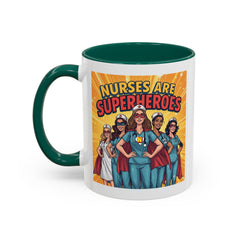 Nurses Are Superheroes Coffee Mug — Colorful 11oz/15oz Gift for Nurses