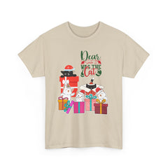 Christmas Cat Gifts T-Shirt — "Dear Santa it Was the Cat" Holiday Tee