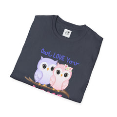 Cute ‘Owl Love You’ Pink & Purple Owls Valentine Tee Shirt