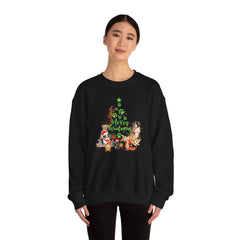 Merry Woofmas Christmas Tree Crewneck Sweatshirt
