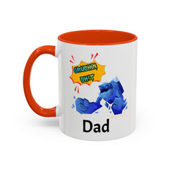 Dad Coffee Mug — "Crushin' SH!t" Blue Rock Gamer Mug (11oz & 15oz)