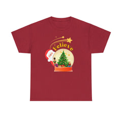 I Believe Christmas Unisex Heavy Cotton Tee