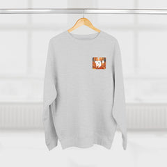Autumn Samoyed Sweatshirt 2 sided design— Cute White Dog Fall Crewneck