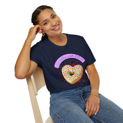 Sprinkled With Love Heart Donut Graphic Tee