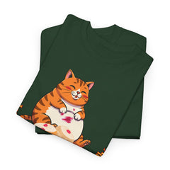 "I Want Some Jelly In My Belly"T-Shirt — Cute Cat Donut Design