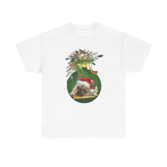 Christmas Pug Ornament and Mistletoe T-Shirt