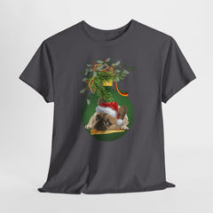 Christmas Pug Ornament and Mistletoe T-Shirt