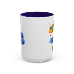 Dad Coffee Mug — "Crushin' SH!t" Blue Rock Gamer Mug (11oz & 15oz)